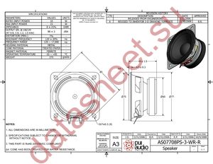 AS07708PS-3-WR-R datasheet  